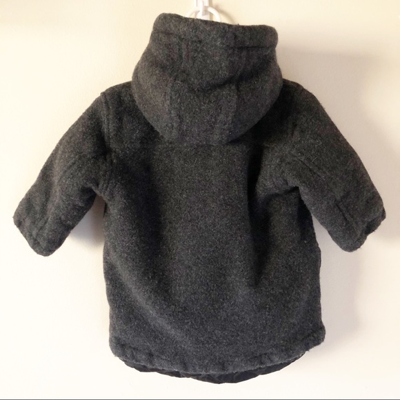 Baby Gap Faux Sherpa Hooded Button Up Jacket - Picture 4 of 6